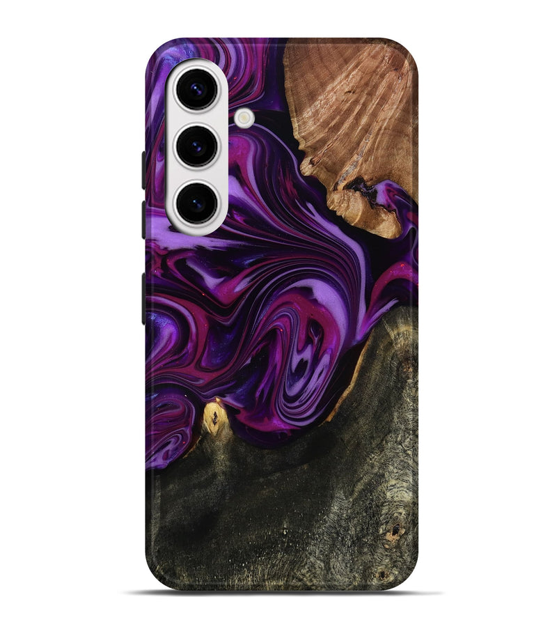 Galaxy S25 Plus Wood Live Edge Phone Case - Osvaldo (Purple, 815476)