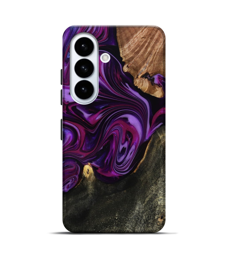 Galaxy S26 Wood Live Edge Phone Case - Osvaldo (Purple, 815476)