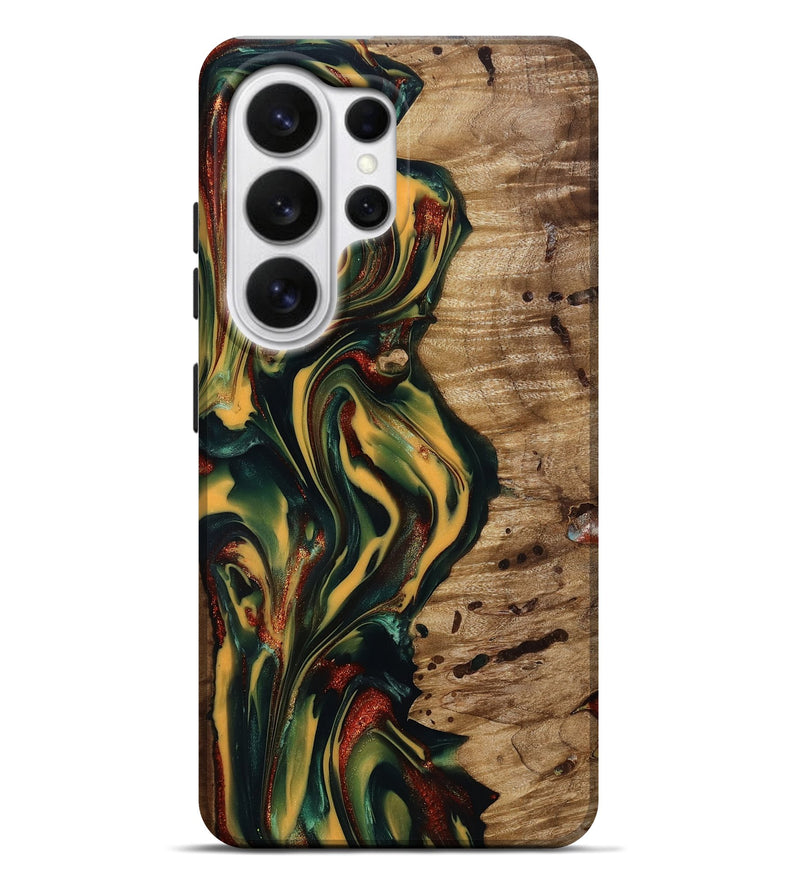 Galaxy S26 Ultra Wood Live Edge Phone Case - Danny (Green, 815477)