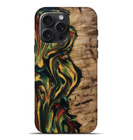 iPhone 16 Pro Max Wood Live Edge Phone Case - Danny (Green, 815477)