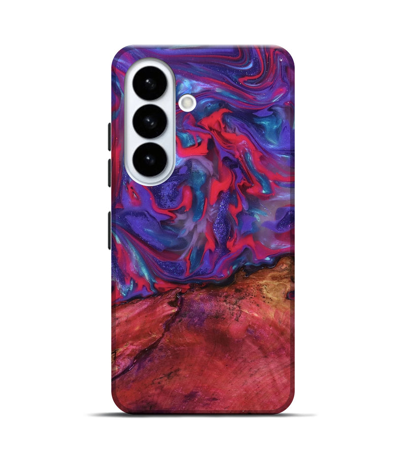 Galaxy S26 Wood Live Edge Phone Case - Roseann (Purple, 815481)
