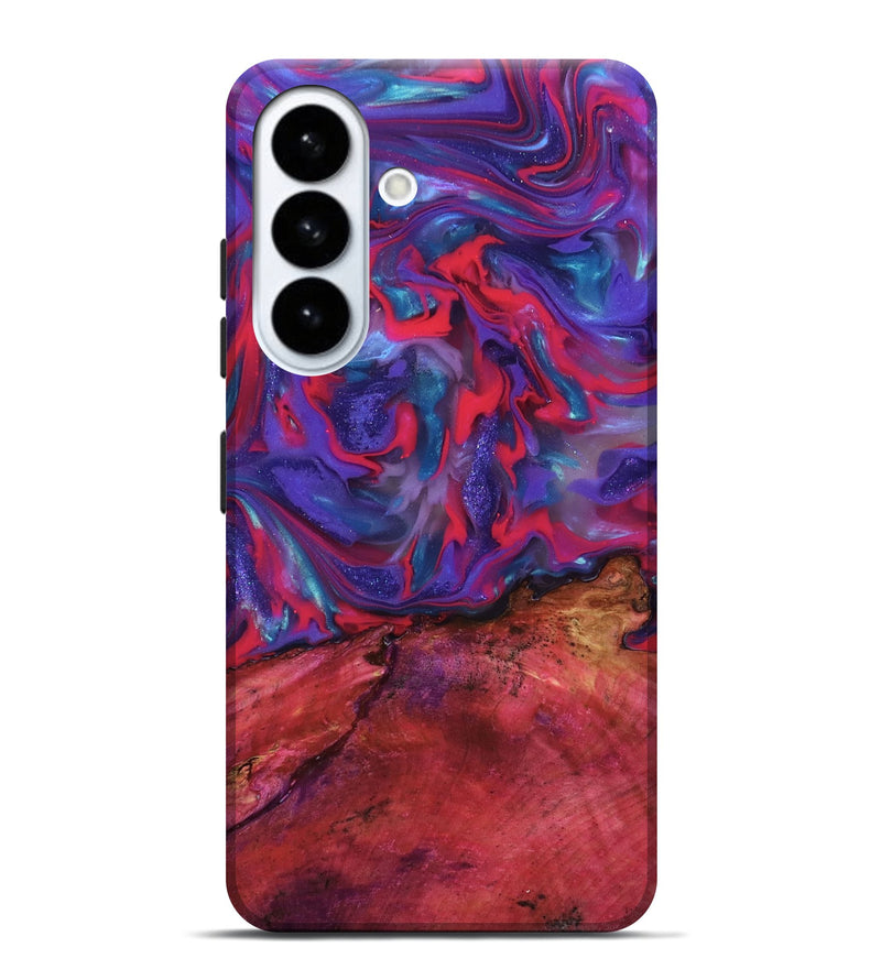 Galaxy S26 Plus Wood Live Edge Phone Case - Roseann (Purple, 815481)