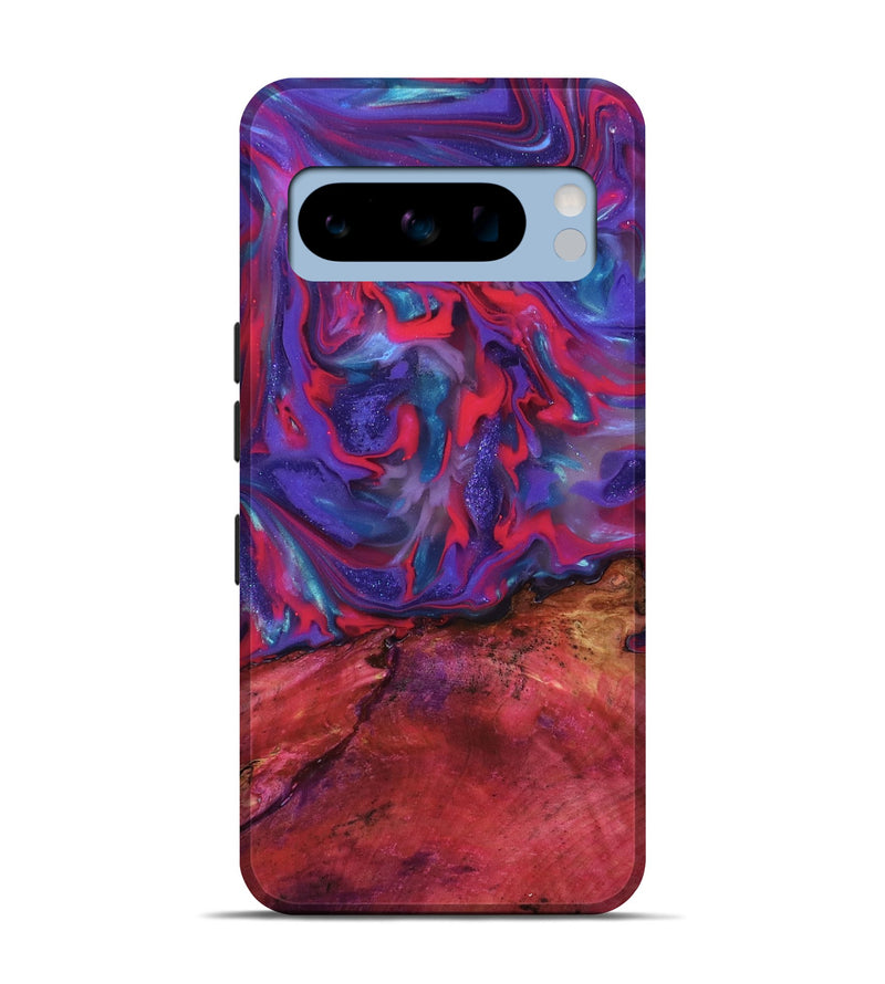Pixel 8 Pro Wood Live Edge Phone Case - Roseann (Purple, 815481)