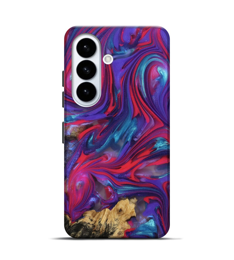 Galaxy S26 Wood Live Edge Phone Case - Goldie (Purple, 815482)