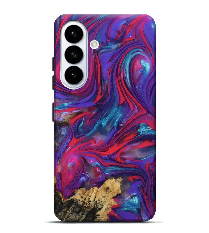 Galaxy S26 Plus Wood Live Edge Phone Case - Goldie (Purple, 815482)