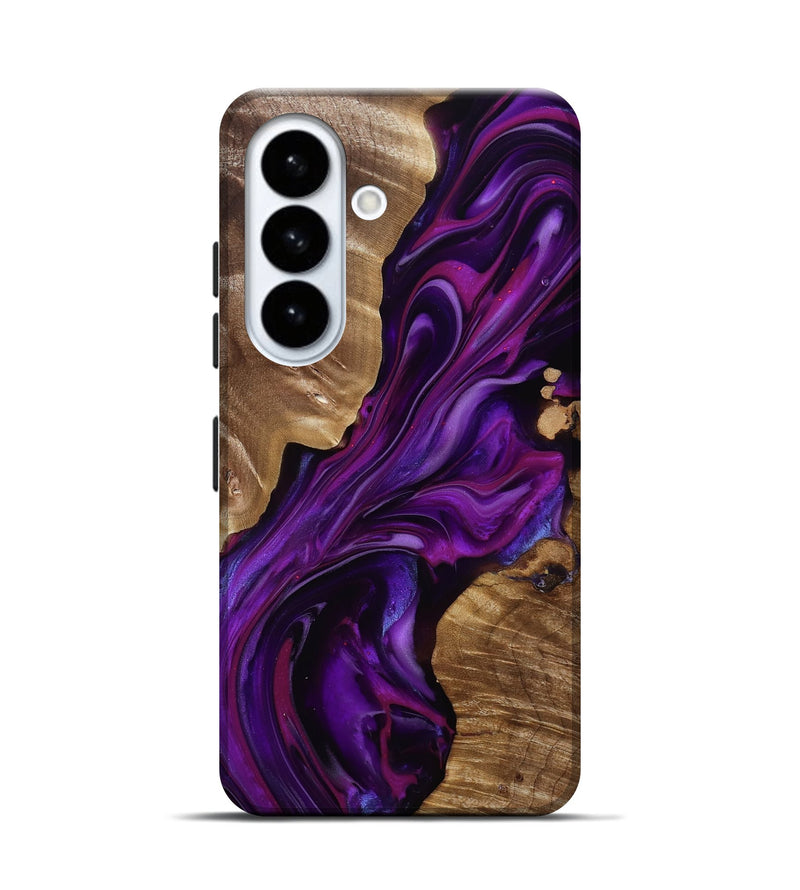 Galaxy S26 Wood Live Edge Phone Case - Tennie (Purple, 815484)