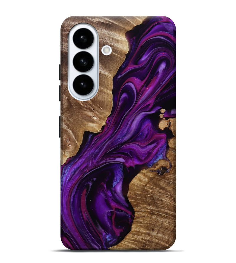 Galaxy S26 Plus Wood Live Edge Phone Case - Tennie (Purple, 815484)