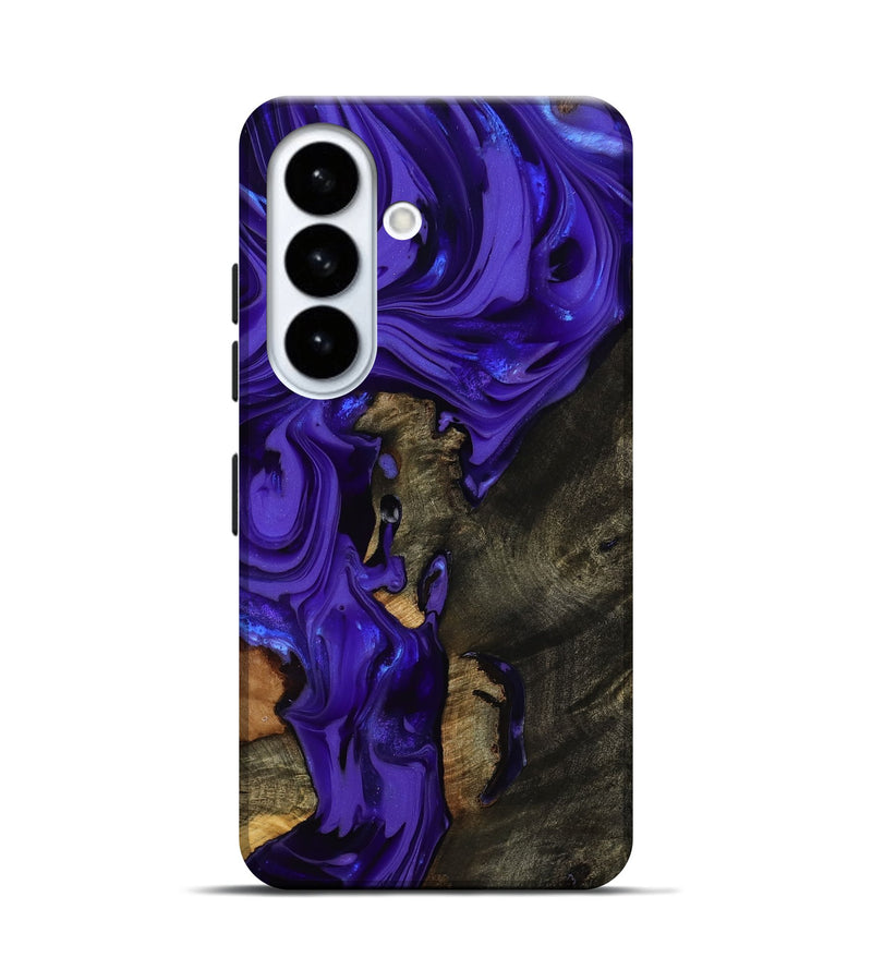 Galaxy S26 Wood Live Edge Phone Case - Roxane (Purple, 815485)