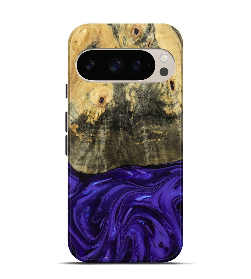 Pixel 10 Pro Wood Live Edge Phone Case - Donavan (Purple, 815486)