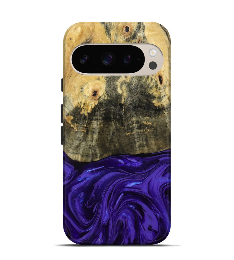 Pixel 9 Wood Live Edge Phone Case - Donavan (Purple, 815486)