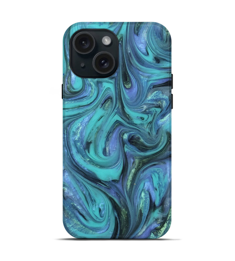 iPhone 15 ResinArt Live Edge Phone Case - Henrik (Purple, 815487)