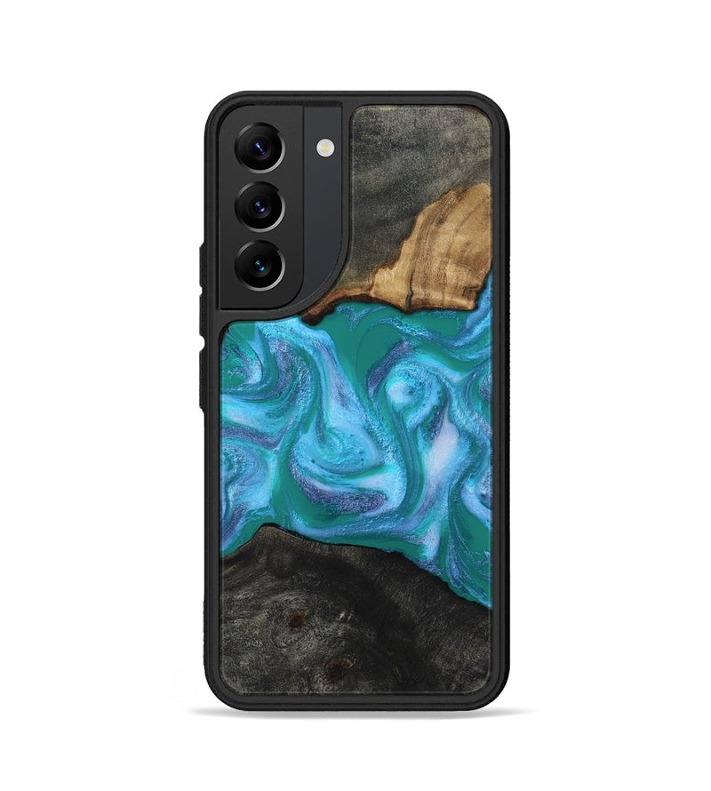 Galaxy S22 Wood Phone Case - Nya (Blue, 815492)