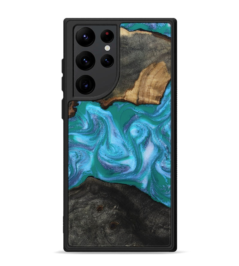 Galaxy S22 Ultra Wood Phone Case - Nya (Blue, 815492)