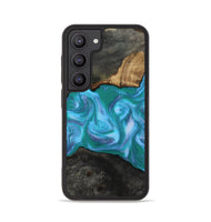 Galaxy S23 Wood Phone Case - Nya (Blue, 815492)