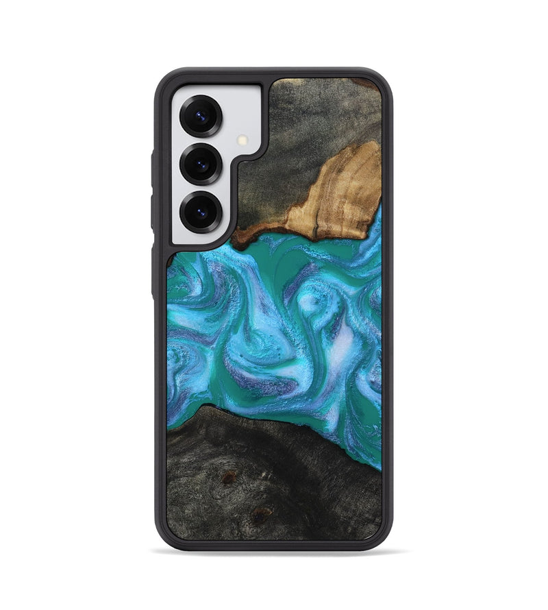 Galaxy S25 Wood Phone Case - Nya (Blue, 815492)