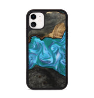 iPhone 11 Wood Phone Case - Nya (Blue, 815492)