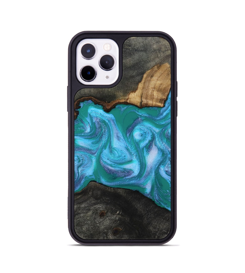 iPhone 11 Pro Wood Phone Case - Nya (Blue, 815492)