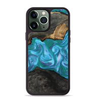 iPhone 13 Pro Max Wood Phone Case - Nya (Blue, 815492)