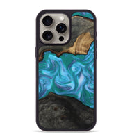 iPhone 15 Pro Max Wood Phone Case - Nya (Blue, 815492)