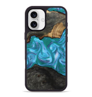 iPhone 16 Plus Wood Phone Case - Nya (Blue, 815492)