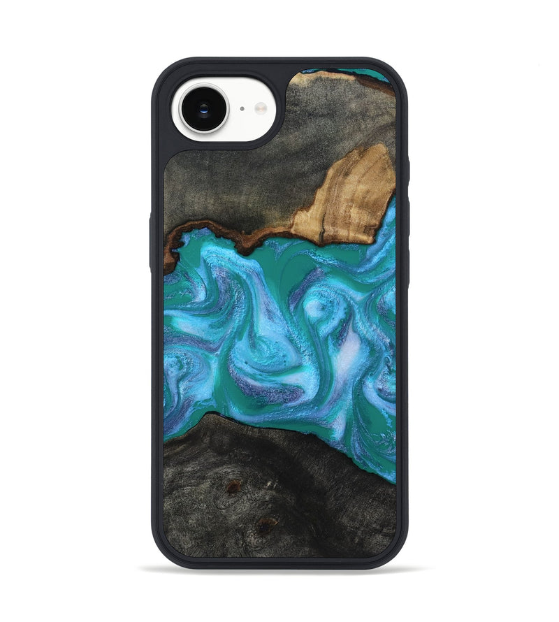 iPhone 16e Wood Phone Case - Nya (Blue, 815492)