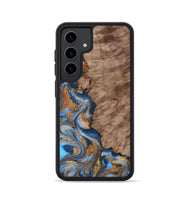 Galaxy S24 Wood Phone Case - Marvel (Teal & Gold, 815499)
