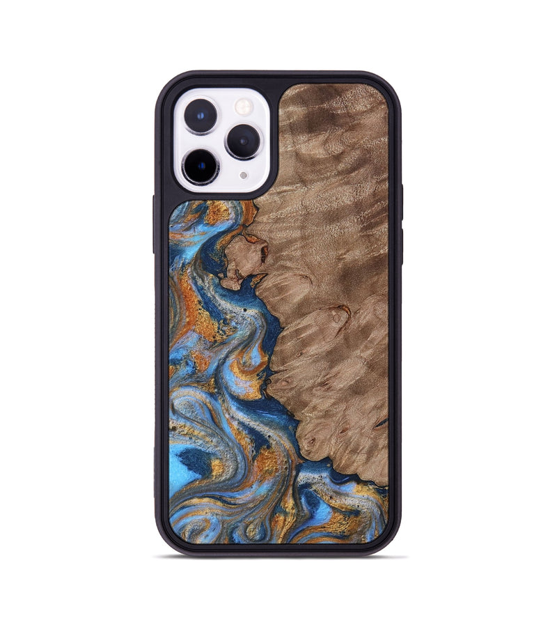 iPhone 11 Pro Wood Phone Case - Marvel (Teal & Gold, 815499)
