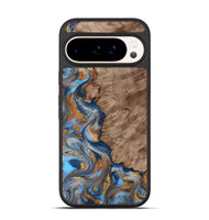 Pixel 9 Pro Wood Phone Case - Marvel (Teal & Gold, 815499)