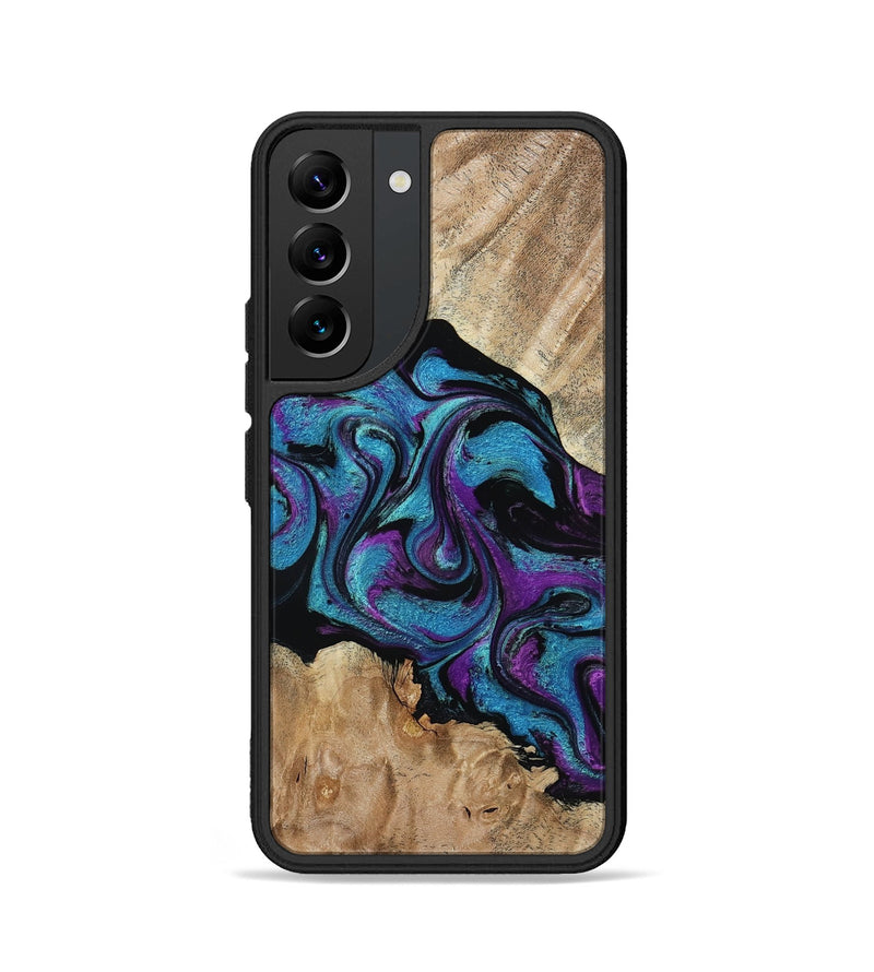 Galaxy S22 Wood Phone Case - Spring (Purple, 815506)