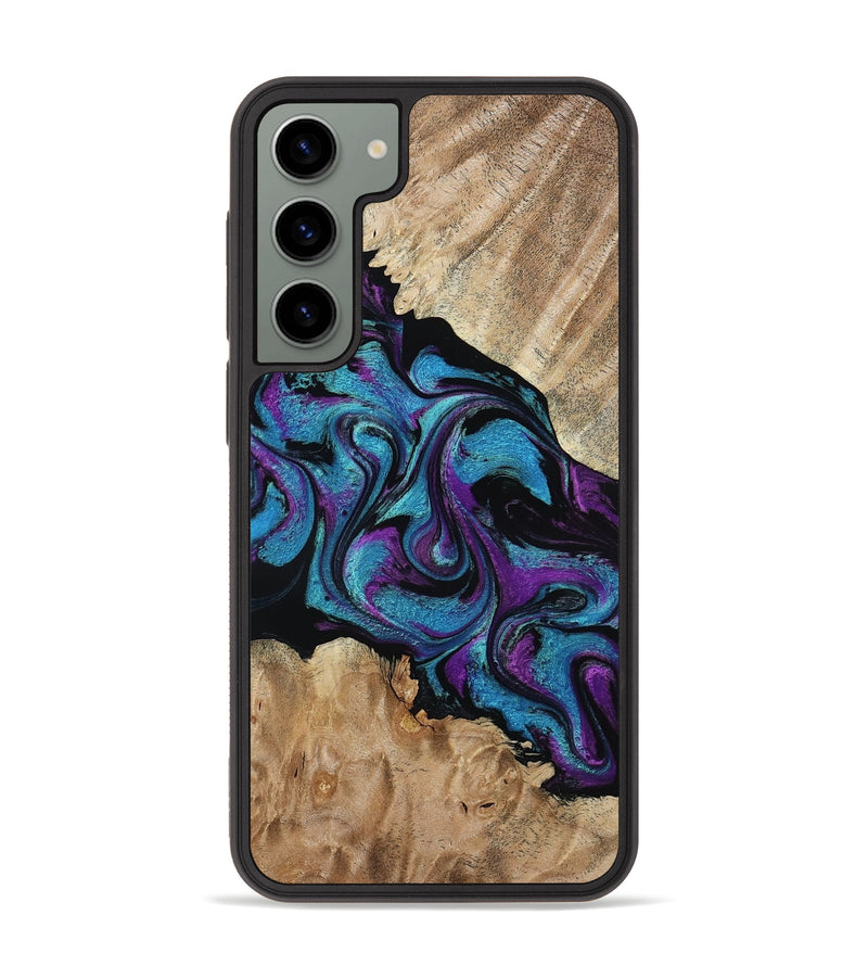 Galaxy S23 Plus Wood Phone Case - Spring (Purple, 815506)
