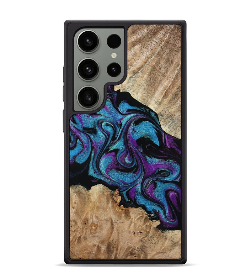 Galaxy S24 Ultra Wood Phone Case - Spring (Purple, 815506)