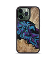 iPhone 13 Pro Wood Phone Case - Spring (Purple, 815506)