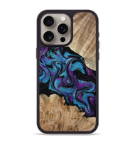 iPhone 15 Pro Max Wood Phone Case - Spring (Purple, 815506)