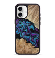 iPhone 16 Plus Wood Phone Case - Spring (Purple, 815506)