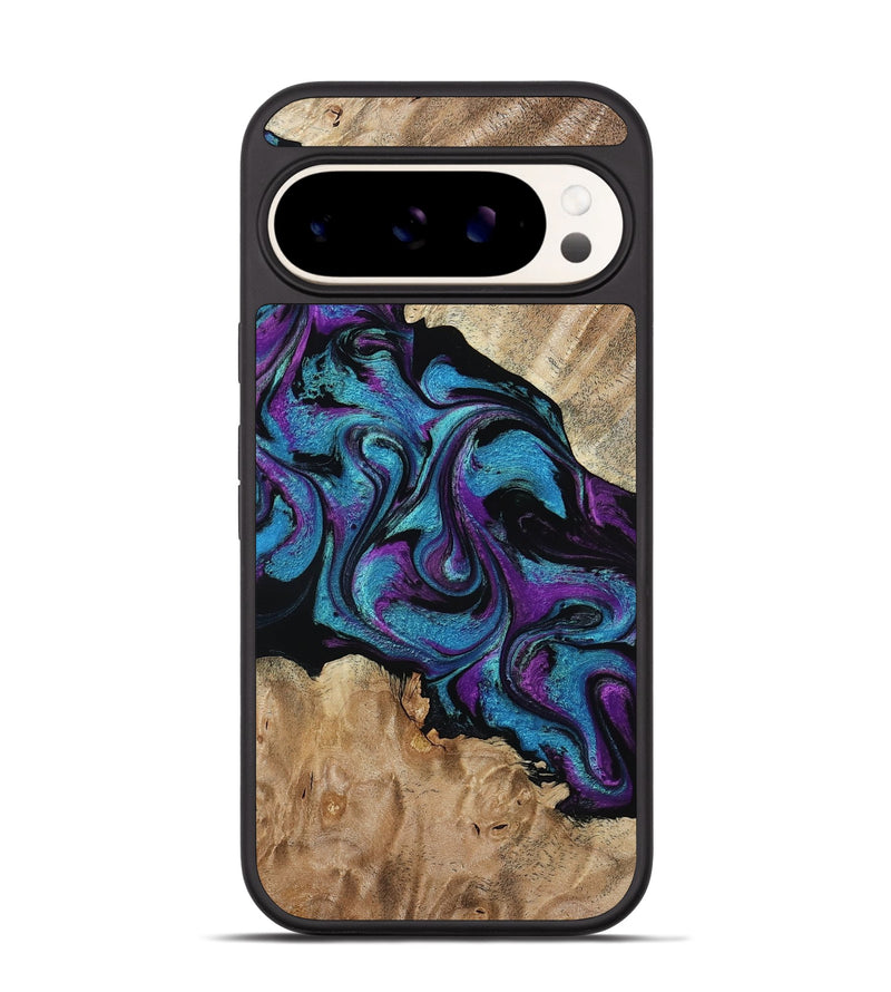 Pixel 9 Wood Phone Case - Spring (Purple, 815506)