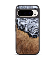 Pixel 9 Wood Phone Case - Coretta (Black & White, 815507)