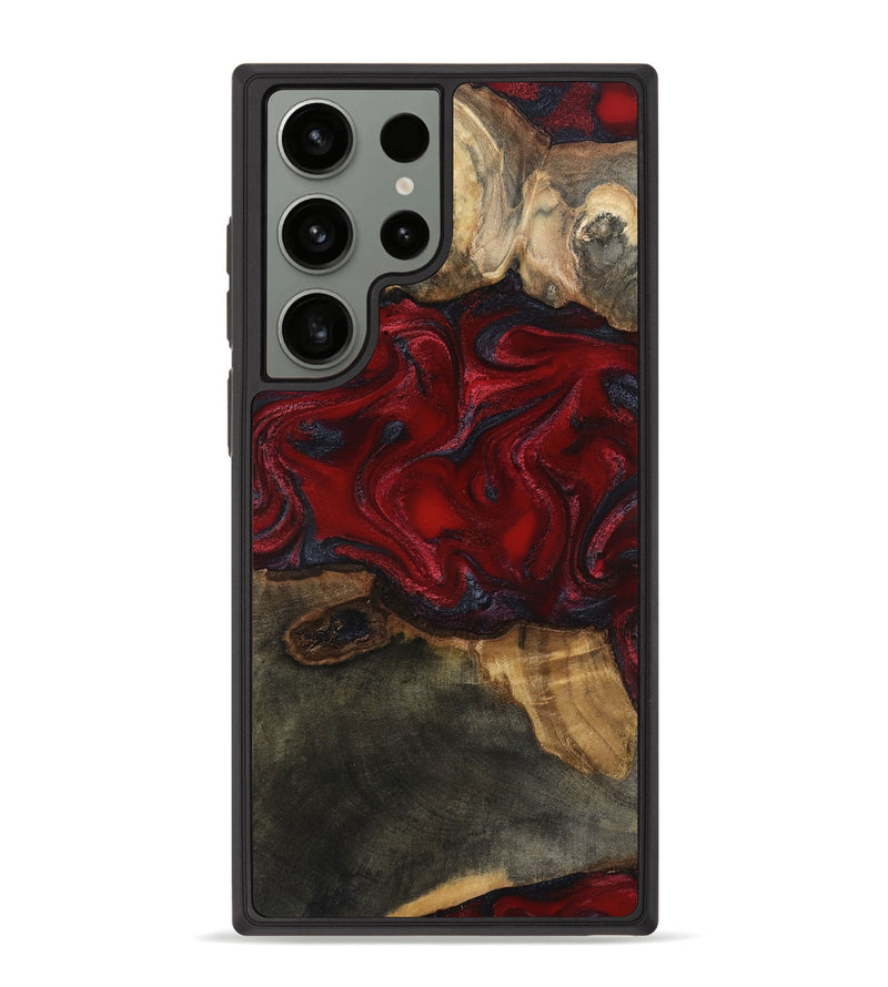 Galaxy S23 Ultra Wood Phone Case - Lina (Red, 815509)