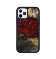 iPhone 11 Pro Wood Phone Case - Lina (Red, 815509)