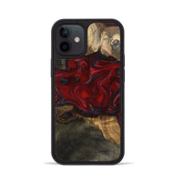 iPhone 12 Wood Phone Case - Lina (Red, 815509)