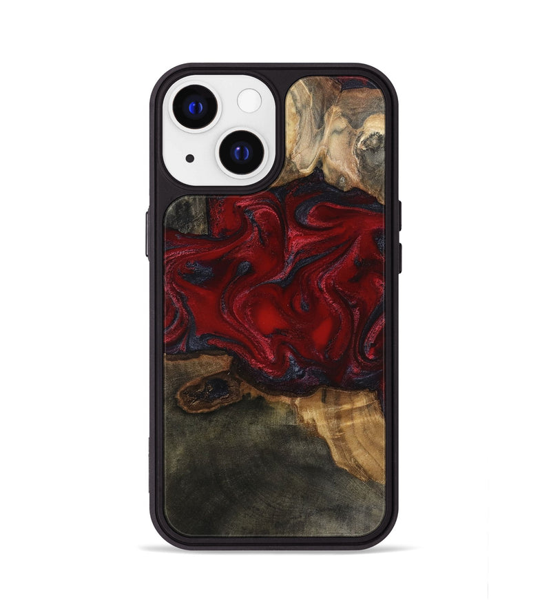 iPhone 13 Wood Phone Case - Lina (Red, 815509)