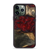 iPhone 13 Pro Max Wood Phone Case - Lina (Red, 815509)