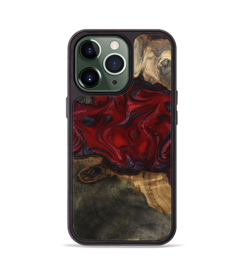 iPhone 13 Pro Wood Phone Case - Lina (Red, 815509)