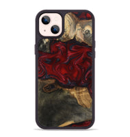 iPhone 14 Plus Wood Phone Case - Lina (Red, 815509)