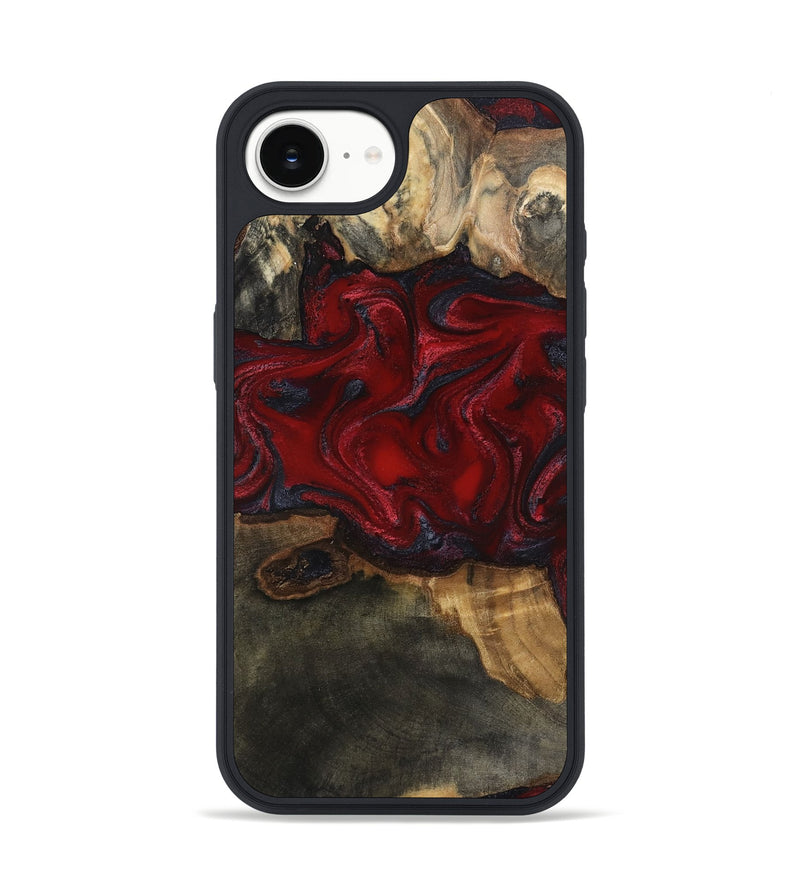 iPhone 16e Wood Phone Case - Lina (Red, 815509)