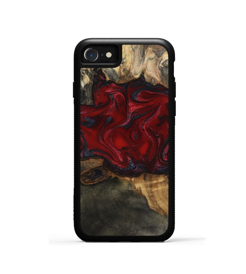iPhone SE Wood Phone Case - Lina (Red, 815509)