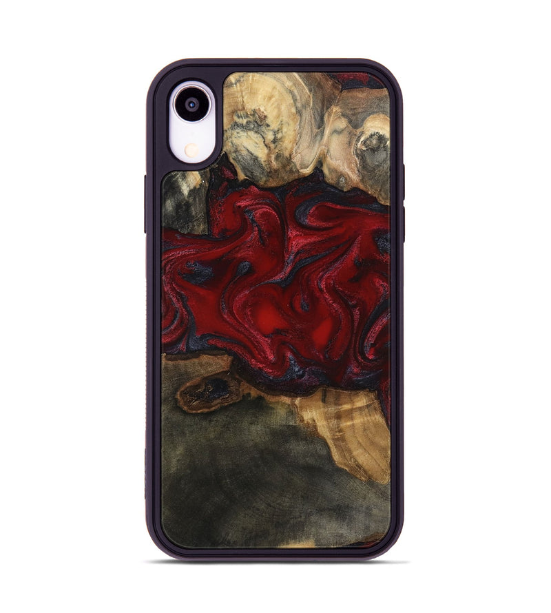 iPhone Xr Wood Phone Case - Lina (Red, 815509)
