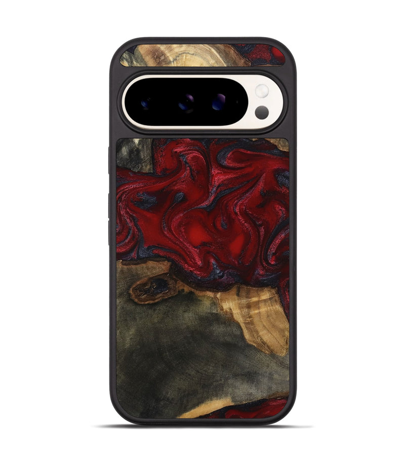 Pixel 9 Wood Phone Case - Lina (Red, 815509)