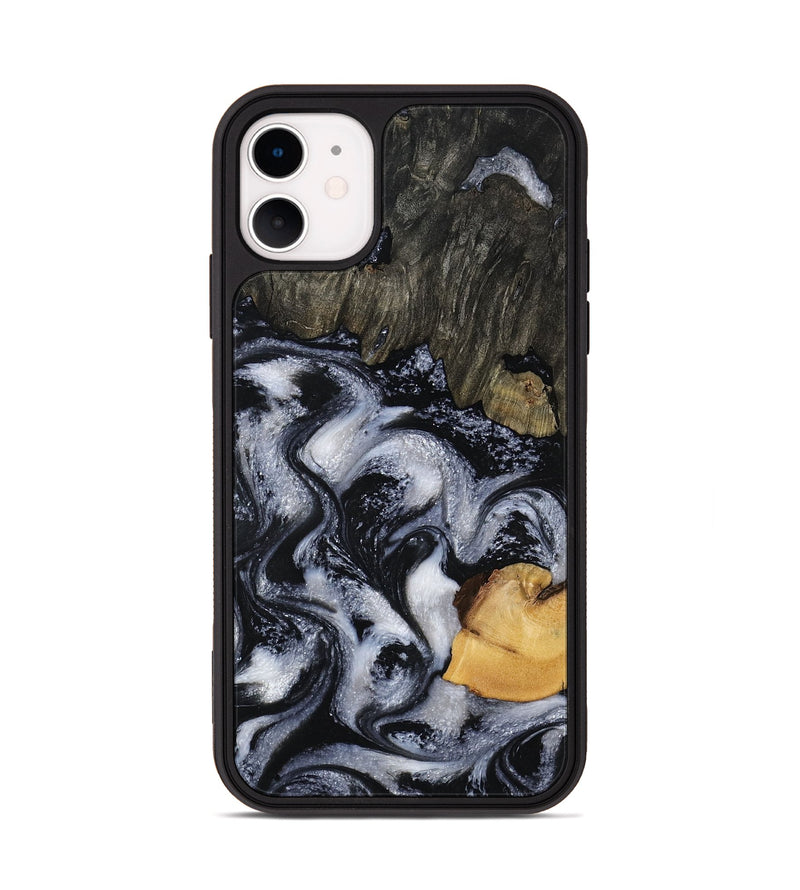iPhone 11 Wood Phone Case - Zora (Black & White, 815510)