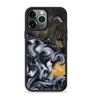 iPhone 13 Pro Max Wood Phone Case - Zora (Black & White, 815510)