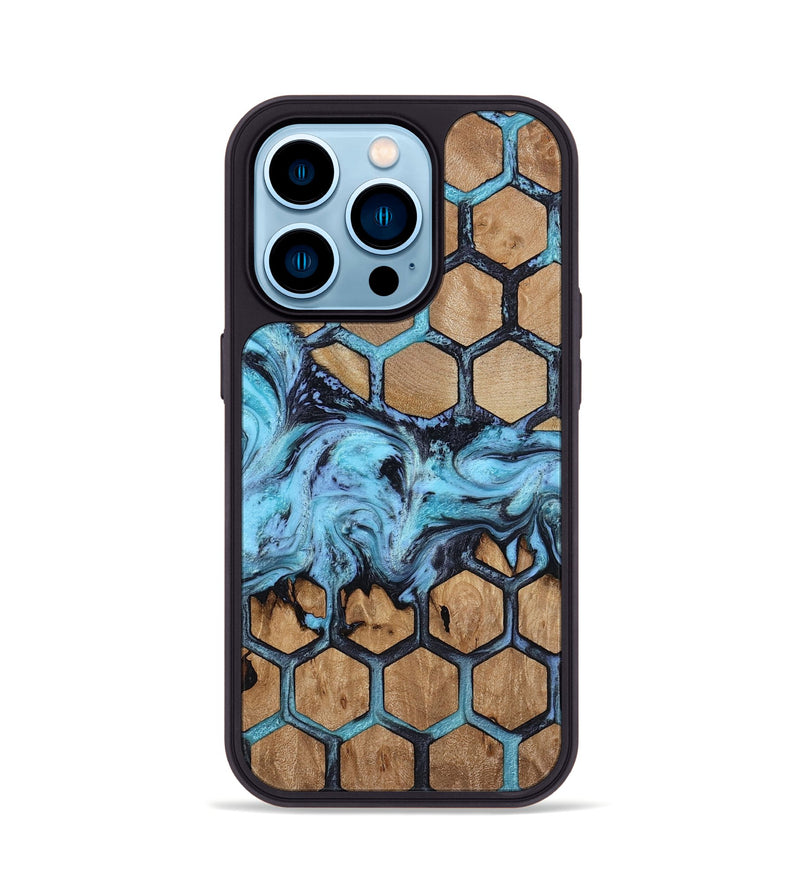 iPhone 14 Pro Wood Phone Case - Jeffrey (Pattern, 815511)